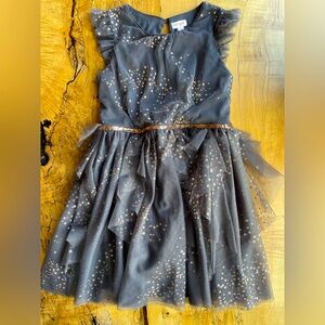 Cat & Jack Girl’s Dress w Glittery Gold Accents